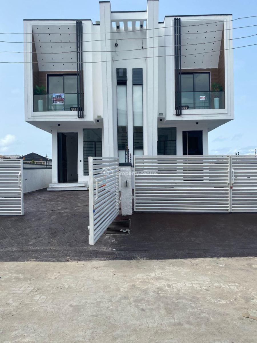 Newly Built 4 Bedroom Semi Detached in a Secured Estate, Mobil Road, Ajah, Lekki, Lagos, Semi-detached Duplex for Sale