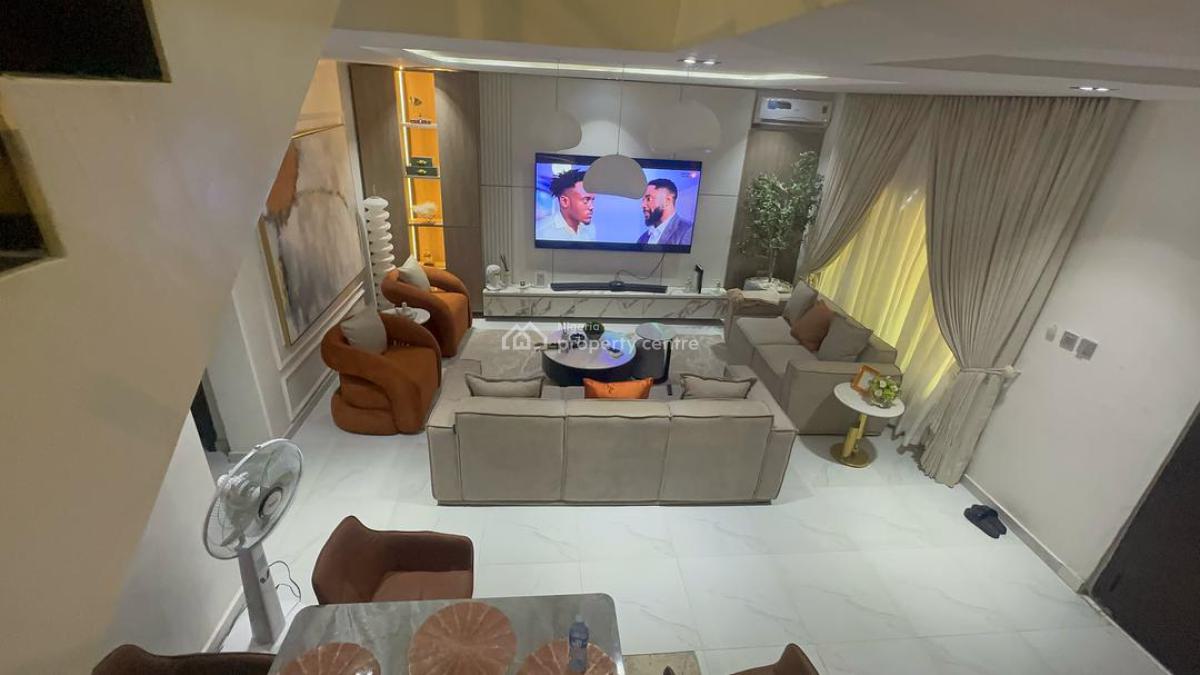 Beautifully Built and Well Furnished 3 Bedroom and One Room Bq Terrace, Off Nike Art Gallery Road, Ikate, Lekki, Lekki, Lagos, Terraced Duplex for Rent