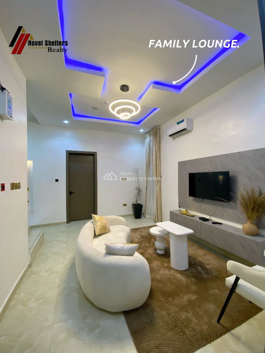Fully Furnished 4 Bedroom Terrace House with a Room Staff Quarters, Ikate, Lekki, Lagos, Terraced Duplex for Sale