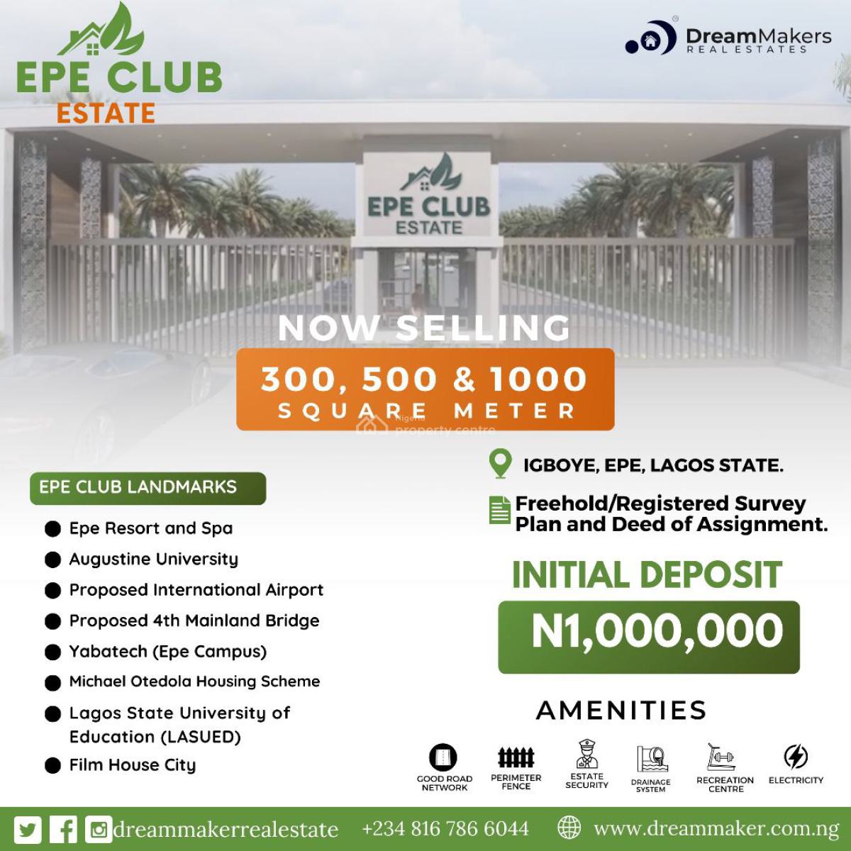 Fast-appreciating Land in Epe with Perimeter Facing, Behind Augustine Uni. Igboye Epe Lagos, 2mins Away From Fob Barrack Ep, Epe, Lagos, Mixed-use Land for Sale