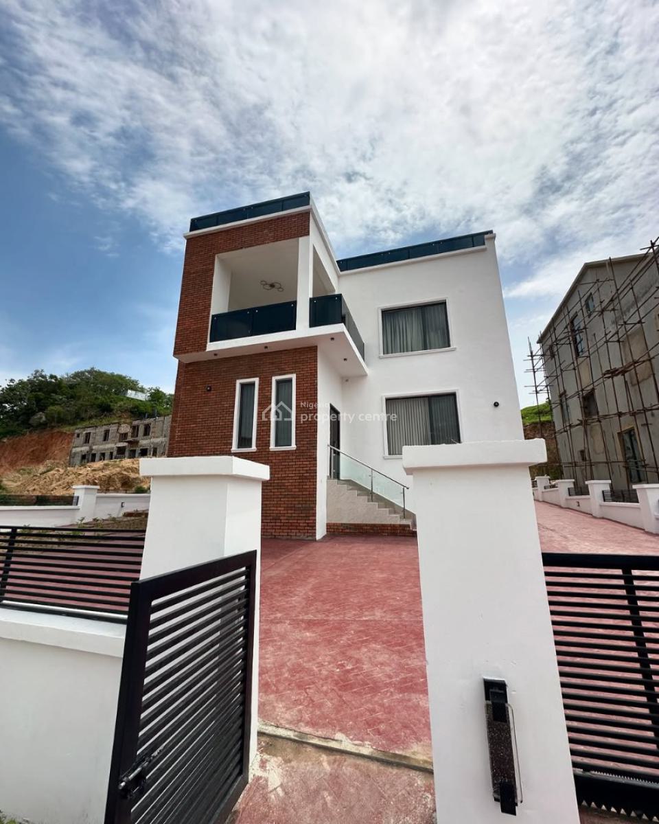 Brand New 4 Bedrooms Detached Duplex, Family Lounge, Rooftop Lounge, Guzape District, Abuja, House for Sale
