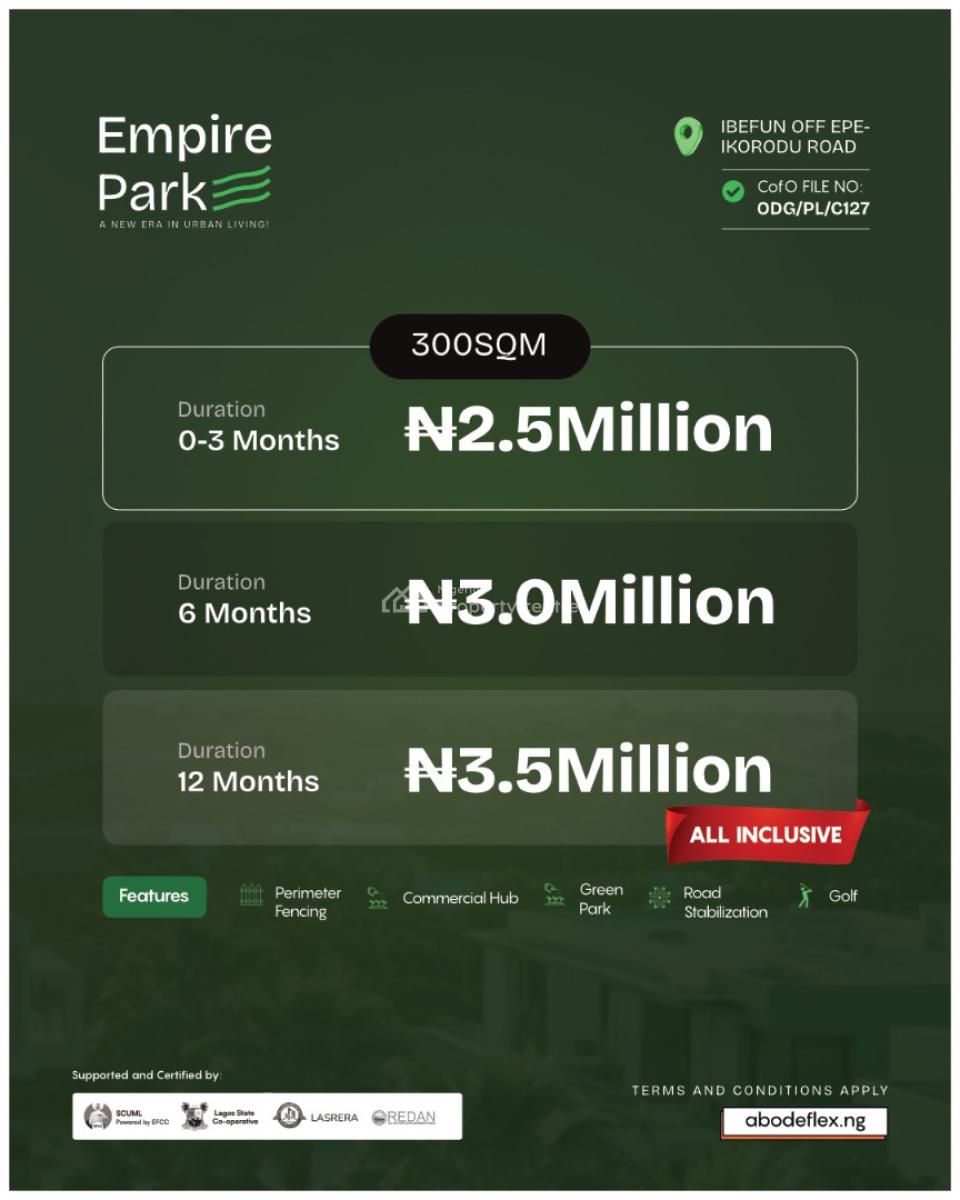 Land, Ibefun, Off Epe - Ikorodu Road, Odogbolu, Ogun, Land for Sale