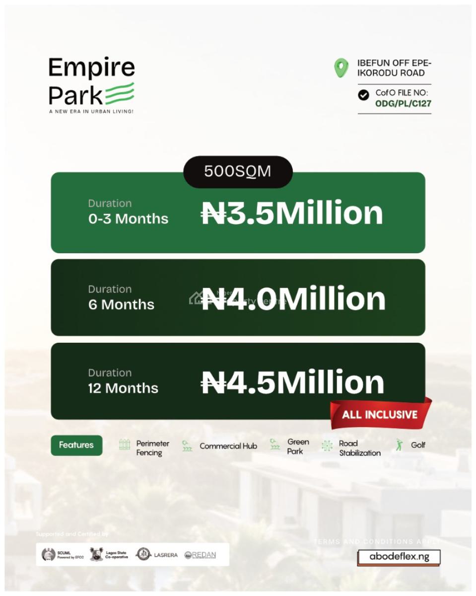 Land, Ibefun, Off Epe - Ikorodu Road, Odogbolu, Ogun, Land for Sale