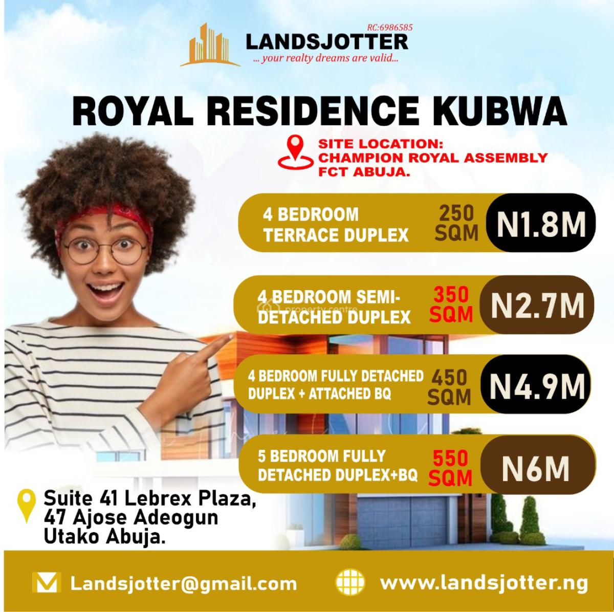 5 Bedroom Fully Detached Duplex, After Champion Royal Assembly, Kubwa, Abuja, Land for Sale