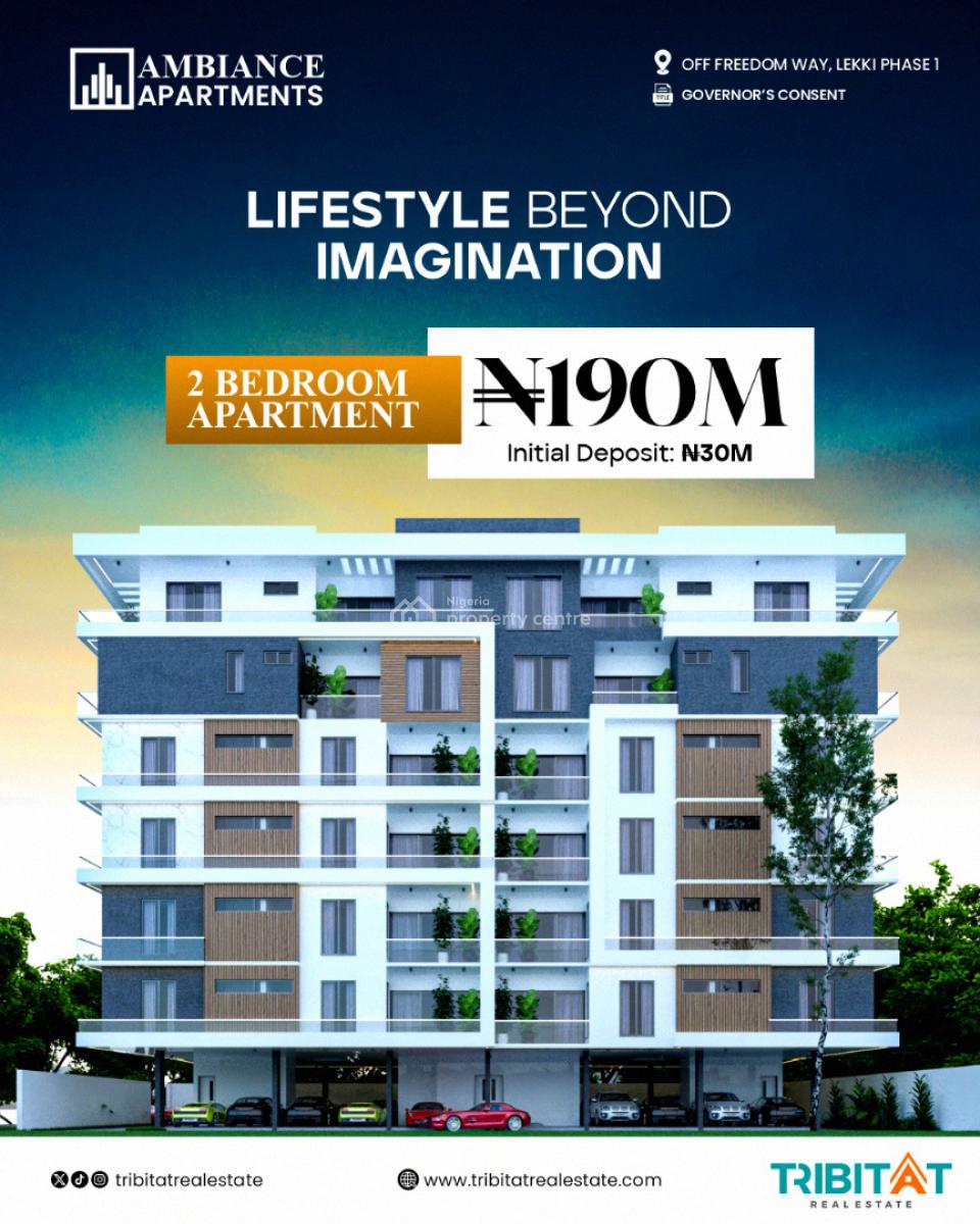2 Bedrooms Apartment( Off Plan Project), Ambiance Heights 1, Off Freedom Way, Lekki Phase 1, Lekki, Lagos, Flat / Apartment for Sale