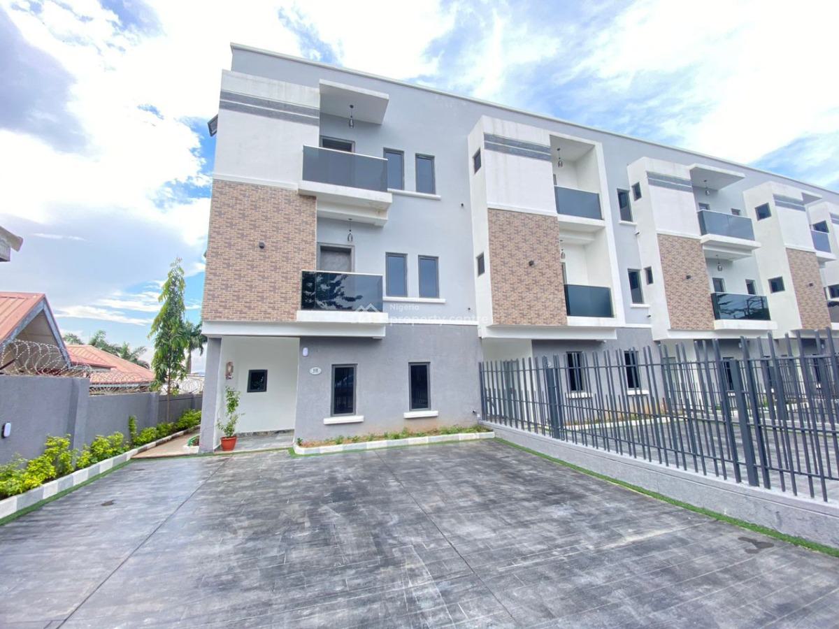 Luxury 4 Bedroom with Bq,private Compound,acs,solar and Inverter, Wuse, Abuja, Terraced Duplex for Rent