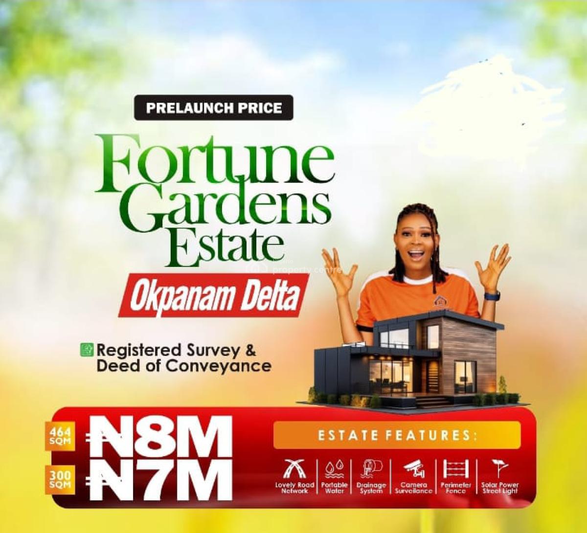 Land on Prelaunch, Opanam, Asaba, Delta, Residential Land for Sale