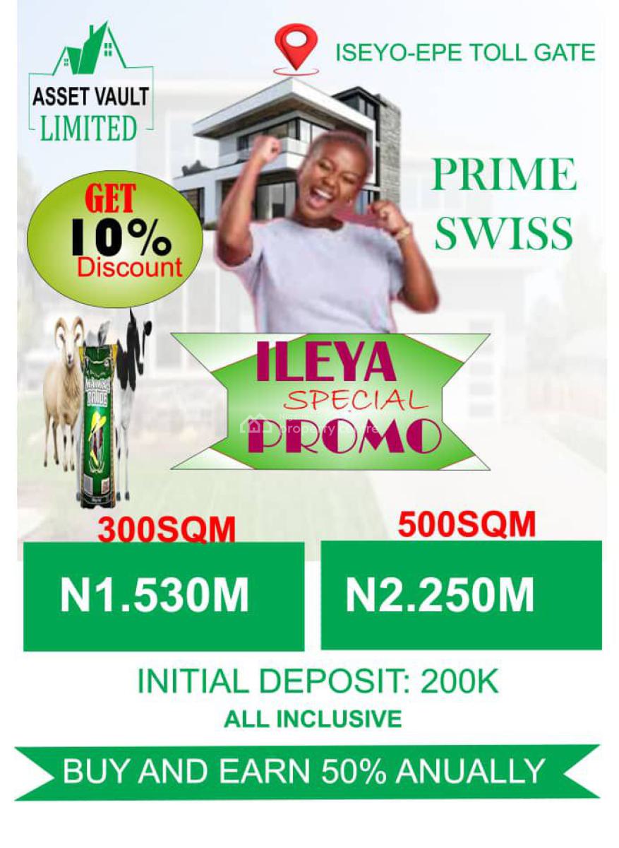 Most Affordable Land with 10% Discount, Prime Swiss Estate Iseyo Epe Tollgate, Ijebu Ode, Ogun, Mixed-use Land for Sale