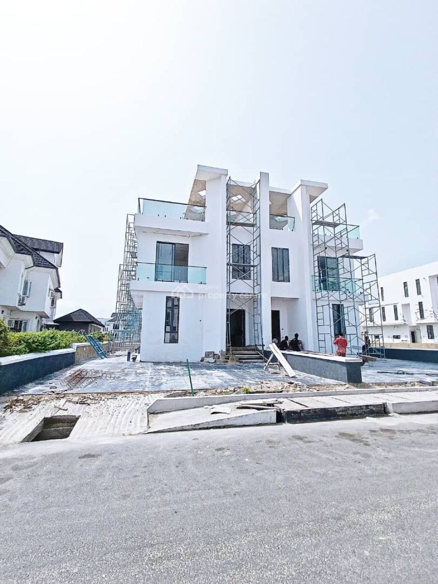 Luxury 5 Bedroom Semi-detached Duplex with Bq & Pool, Cowrie Creek Estate, Ikate, Lekki, Lagos, Semi-detached Duplex for Sale