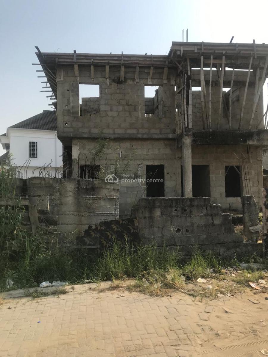 an Uncompleted 4bedroom Duplex & (2) Units of Room and Palor Self Cont, Silver Point Estate Badore Road, Badore, Ajah, Lagos, Detached Duplex for Sale