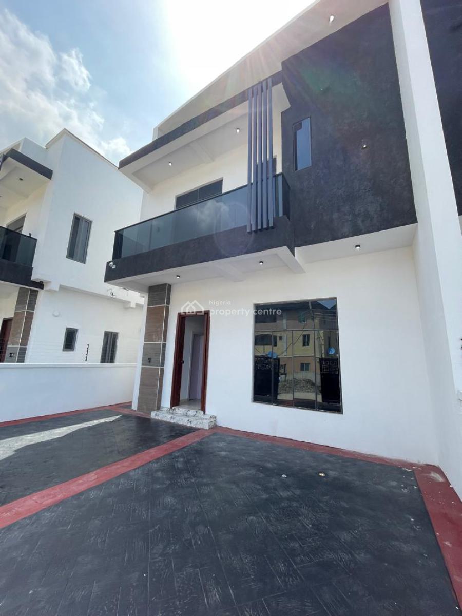 Newly Built 4 Bedroom Semi Detached House with 1rm Bq, Ikota Estate, Ikota, Lekki, Lagos, Semi-detached Duplex for Sale