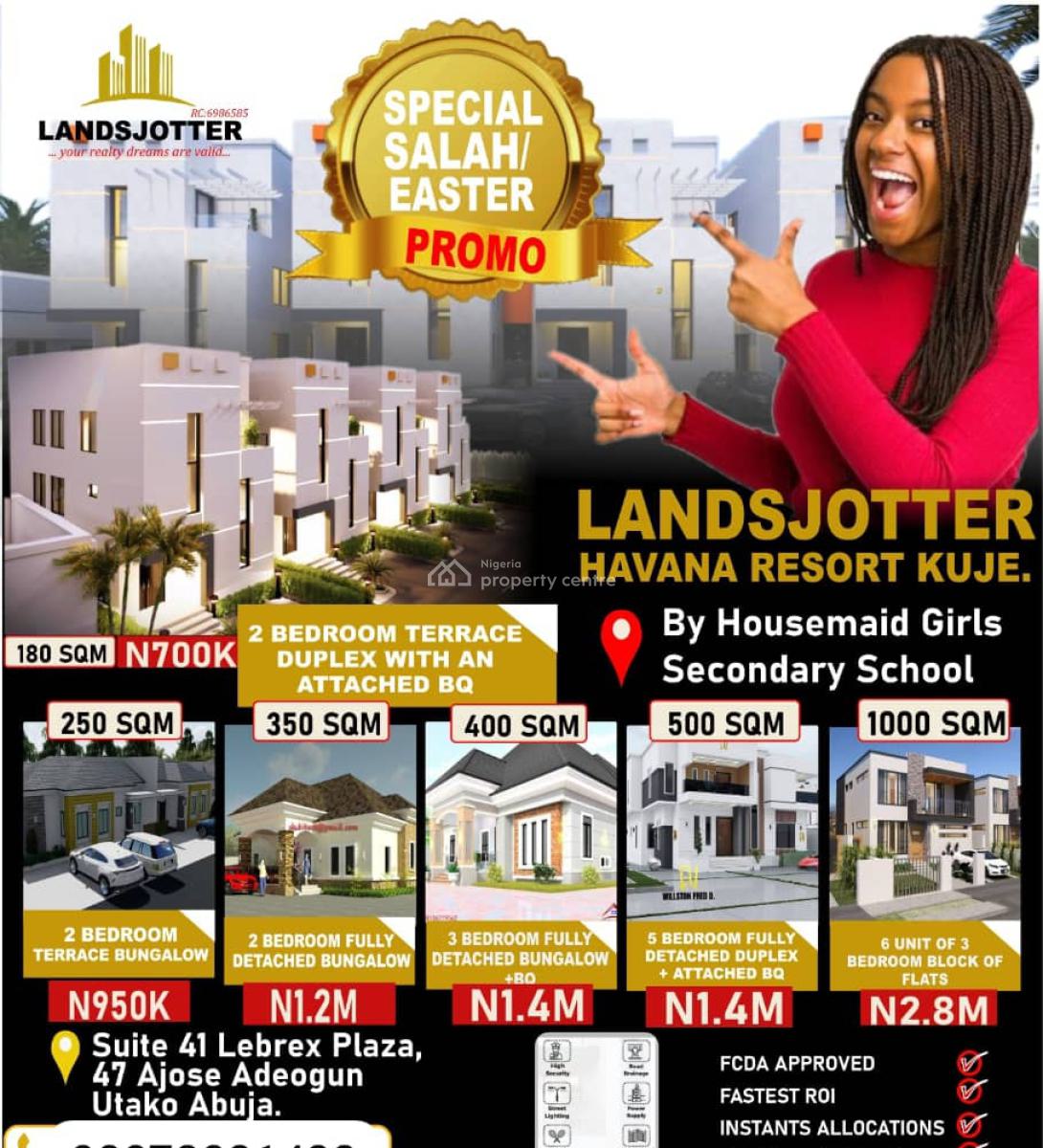6 Units of 3 Bedroom Block of Flat, By Handsmaid Girls School, Kuje, Abuja, Residential Land for Sale