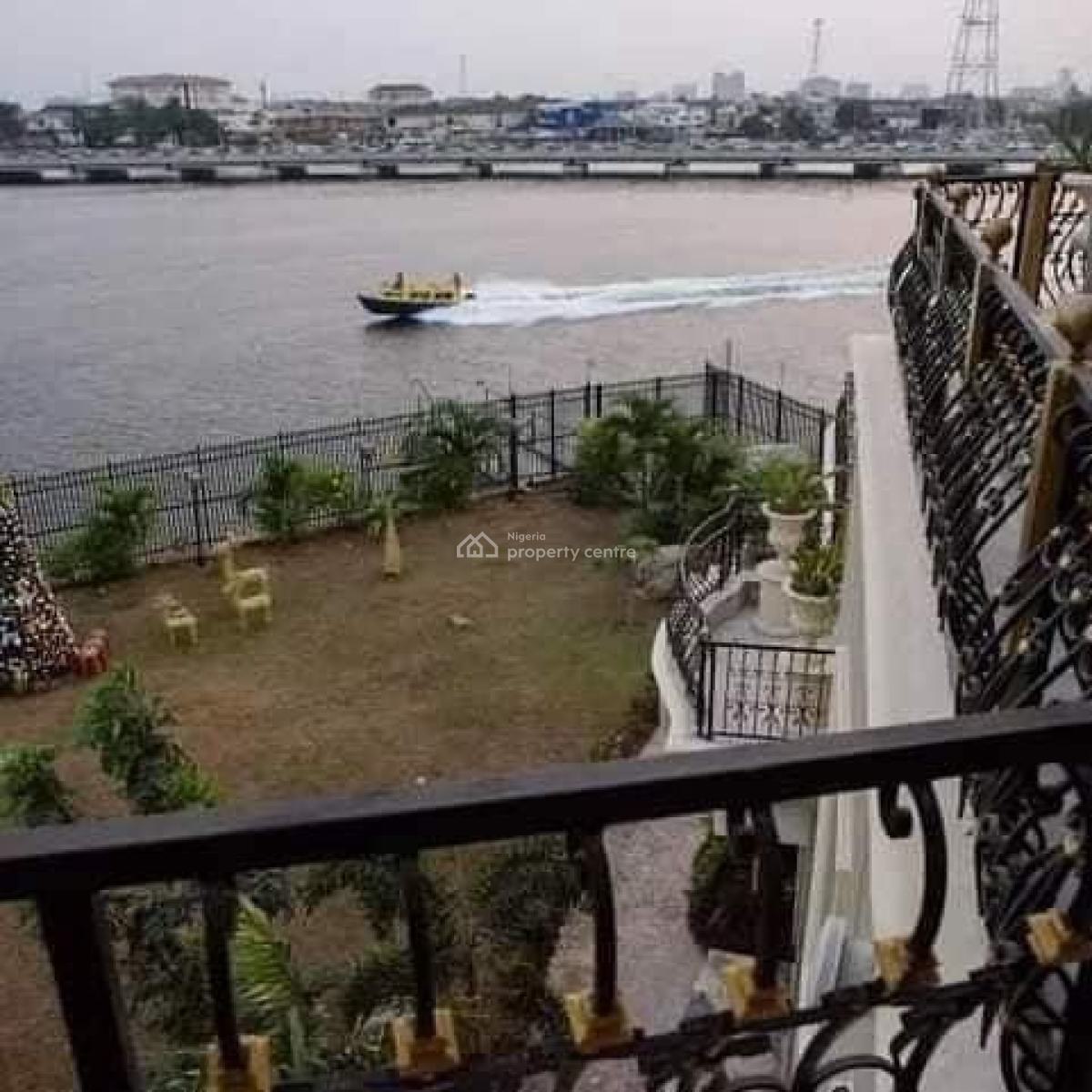 Luxury Waterfront Villa of 7 Bedroom with Jetty, Tastefully Finished and Furnished Waterfront Villa with Jetty, Banana Island, Ikoyi, Lagos, Detached Duplex for Sale