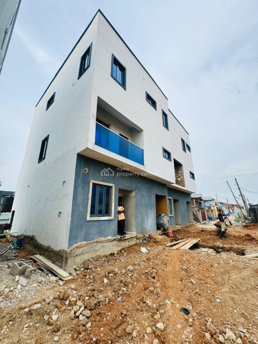 Newly Built 4 Bedroom Semi Detached Duplex House with Bq, Gbagada, Lagos, Semi-detached Duplex for Sale