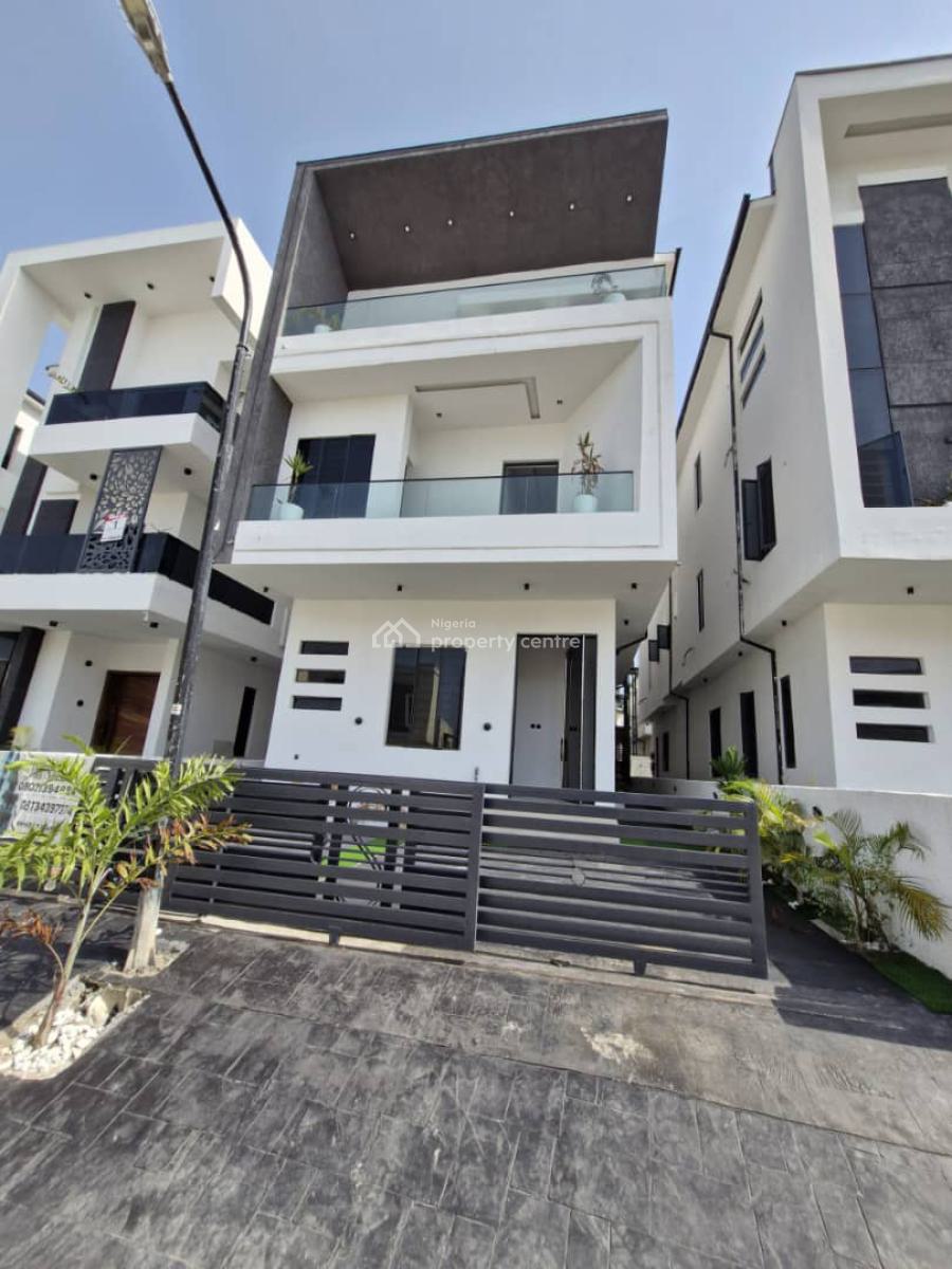 5 Bed Detached Duplex, Bq, Pool, in-built Bluetooth, Cinema Space Cctv, Chevron Alternative Route, Lekki, Lagos, Detached Duplex for Sale