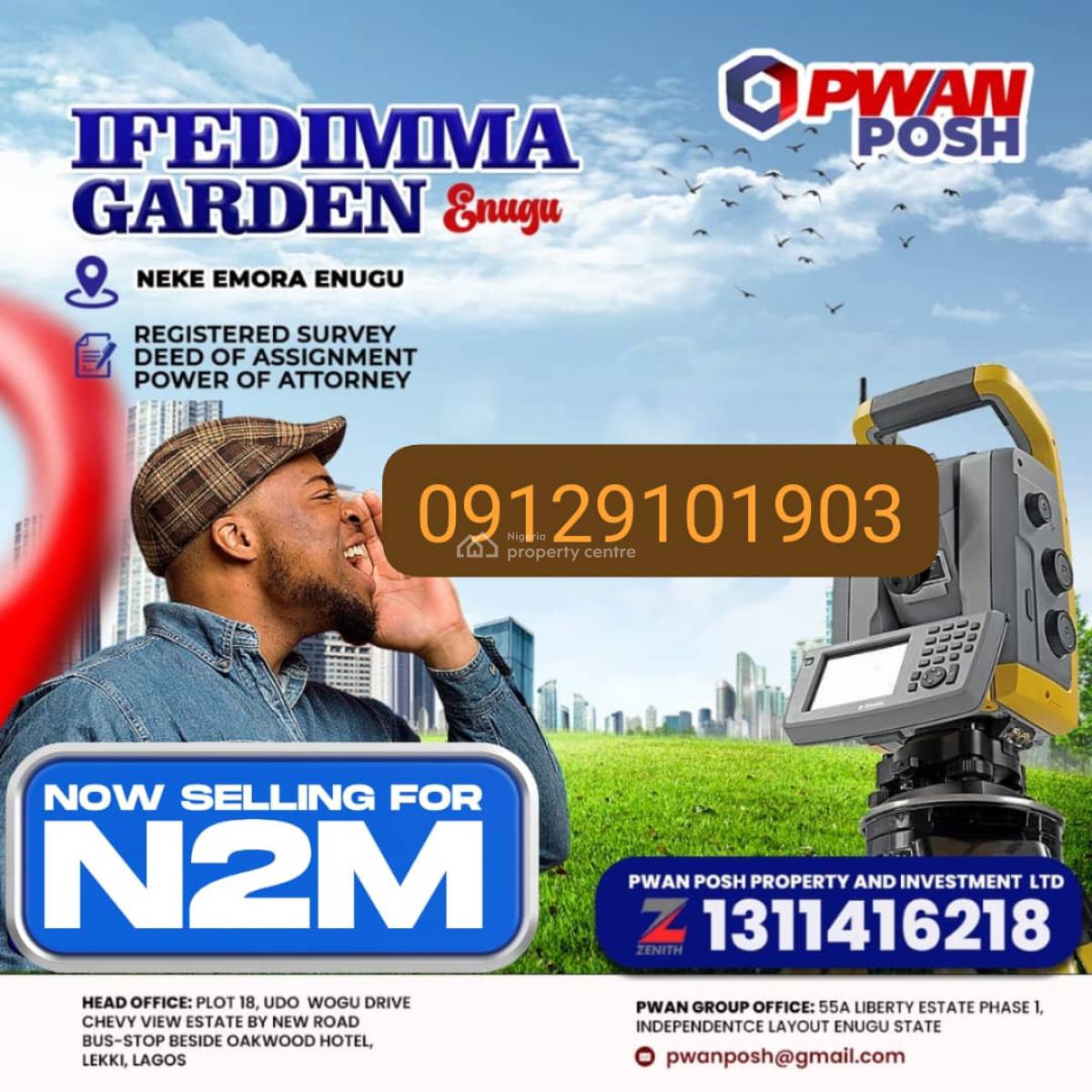 Plots of Affordable Land, Neke, Enugu, Enugu, Mixed-use Land for Sale