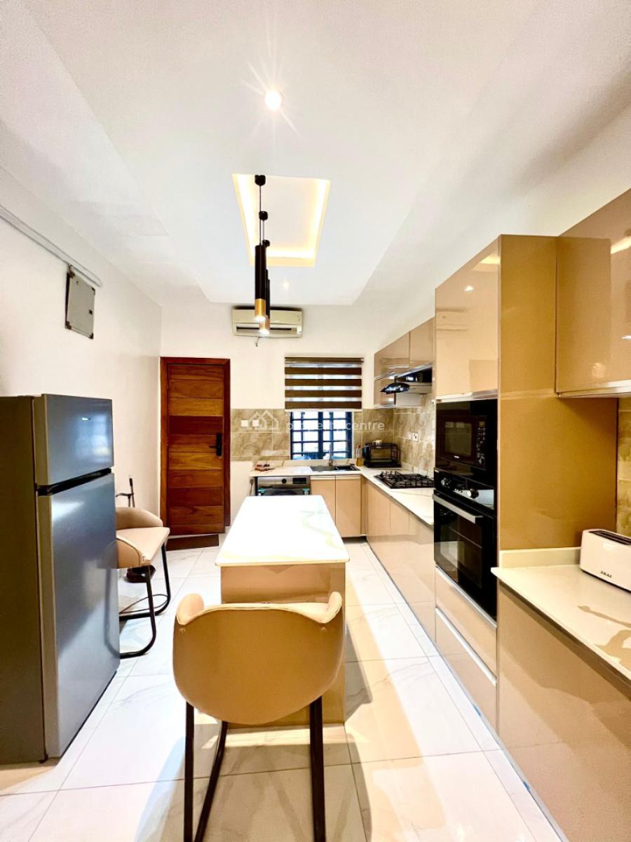 Fully Furnished Self-compound 3 Bedroom Terrace with Bq and Inverter, Ikota, Lekki, Lagos, Terraced Duplex for Sale