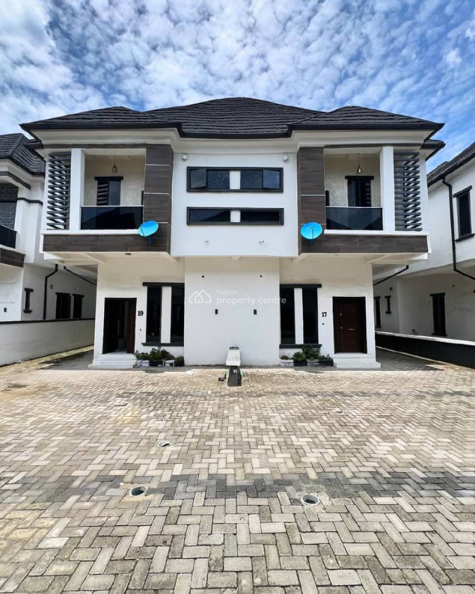Four Bedroom Semi Detached Duplex with Bq, Orchid Road Before Round About, Lekki, Lagos, Semi-detached Duplex for Rent