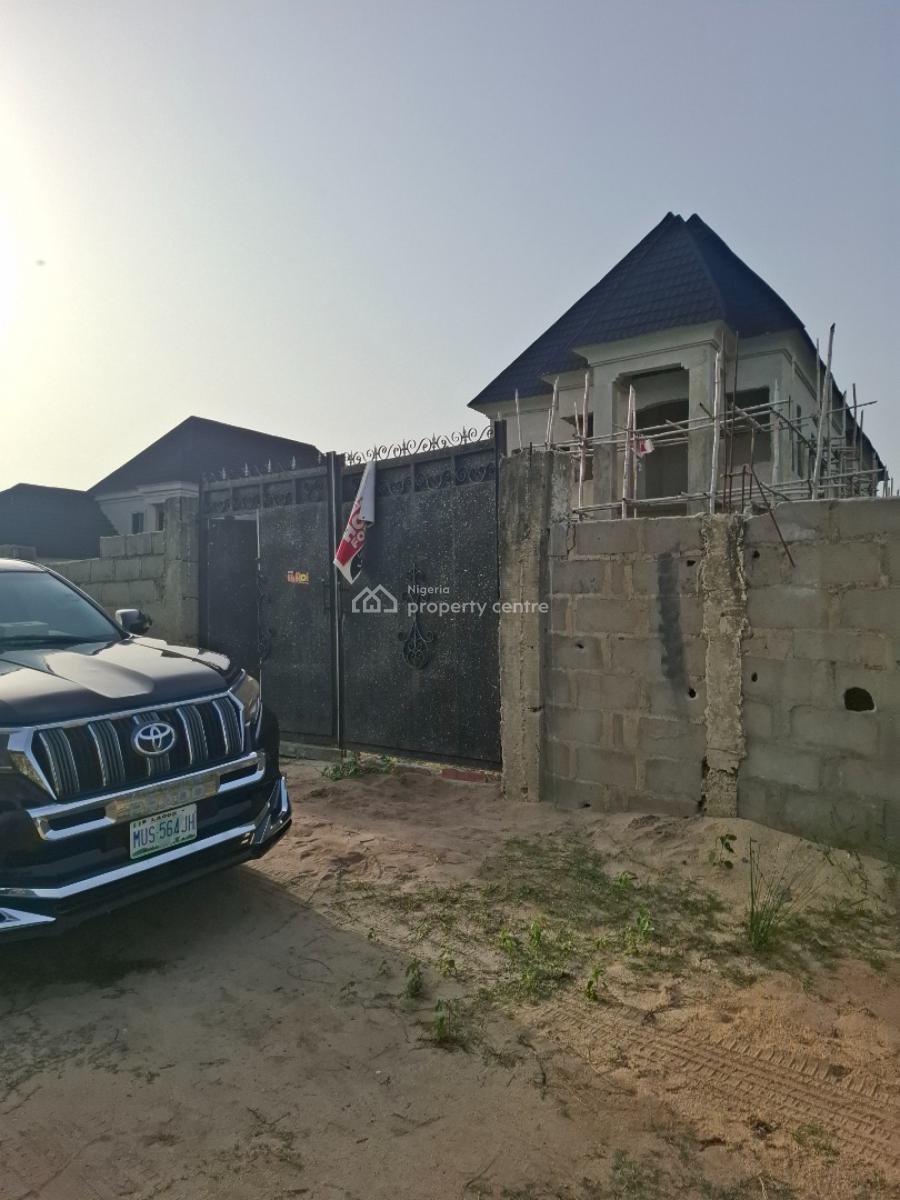 5 Bedroom Detached  Mansion  on Carcass Stage, Off Abraham Adesanya, Okun-ajah, Ajah, Lagos, Detached Duplex for Sale
