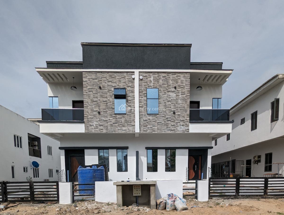 Brand New 4 Bedroom Semi-detached Duplex with Bq & C of O, Buena Vista Estate, Orchid Road, Lekki, Lagos, Semi-detached Duplex for Sale
