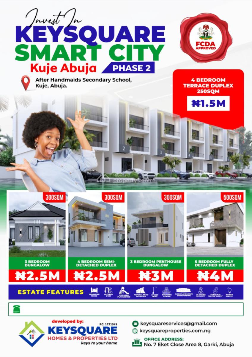Residential Estate Plots, Handmaids Secondary School, Kuje, Abuja, Residential Land for Sale
