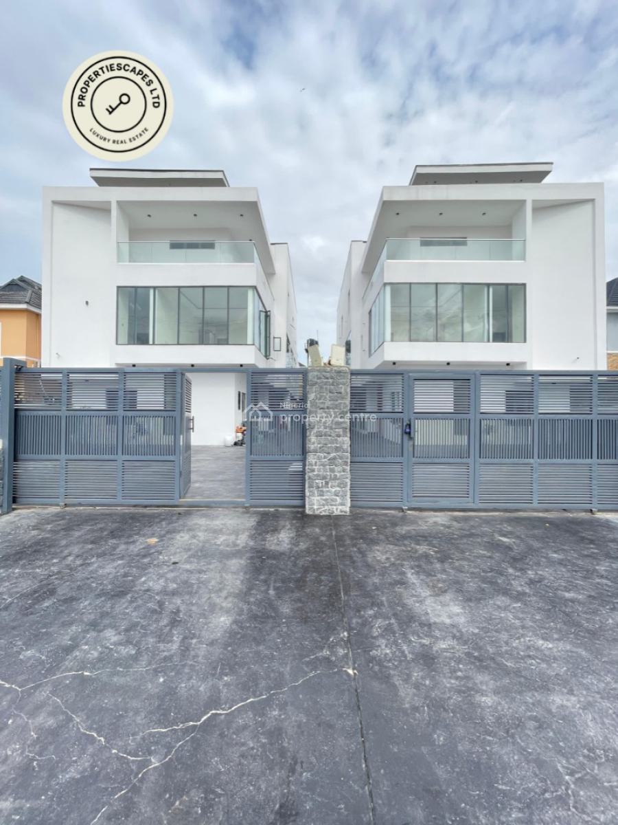 Brand New Contemporary 5 Bedroom Fully Detached Duplex with a Room Bq, Lekki Phase 1, Lekki, Lagos, Detached Duplex for Sale