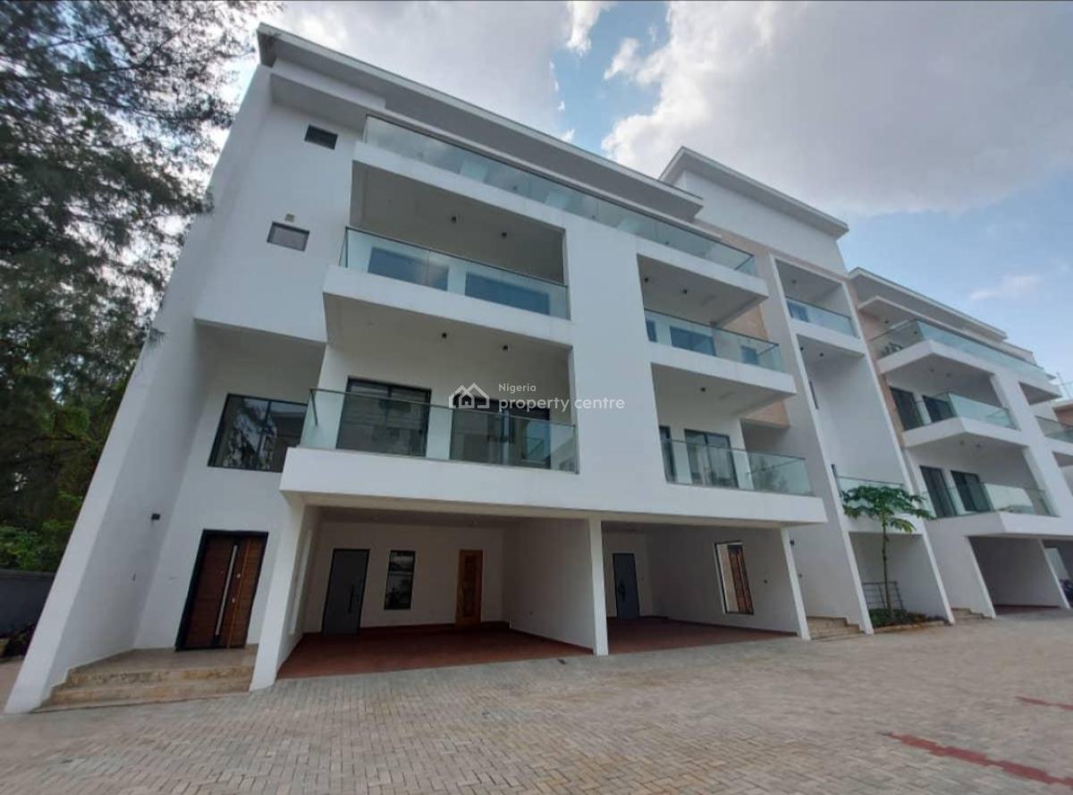 Well Finished Serviced 4 Bedroom Terrace with a Room Bq, Banana Island, Ikoyi, Lagos, Terraced Duplex for Rent