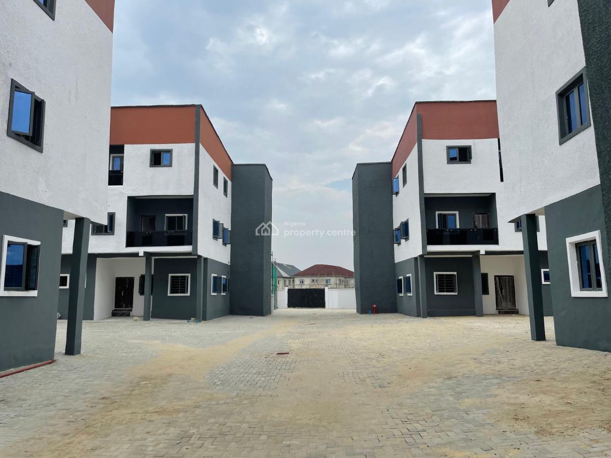 Newly Built Mini Estate of 28 Units 4 Bedroom Terraced Duplex, Off Monastery Road, Sangotedo, Ajah, Lagos, Terraced Duplex for Sale