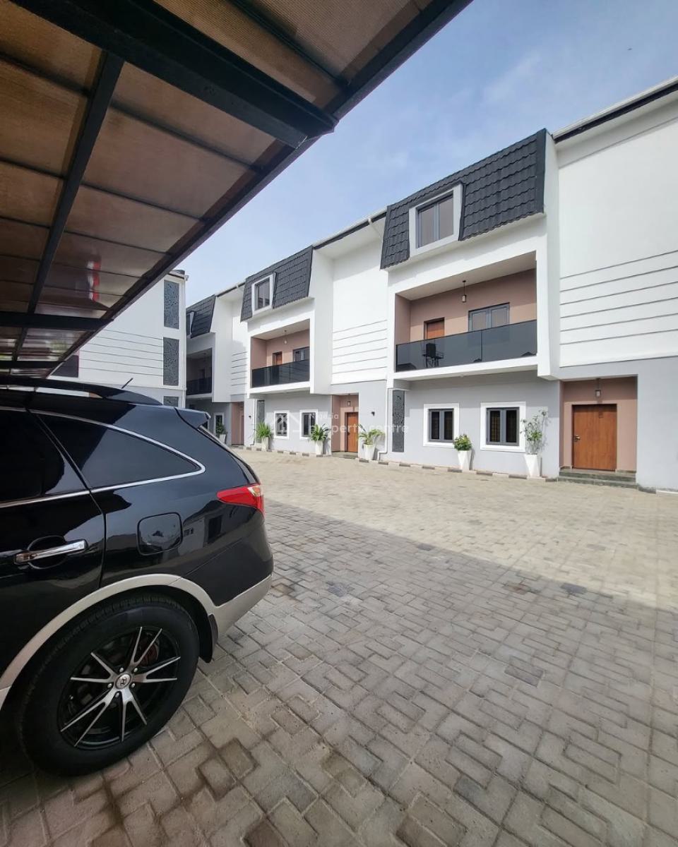 Exquisite 4 Bedroom Terrace Duplex with Inverter 2 Living Room & Bq, Jabi, Abuja, Terraced Duplex for Rent
