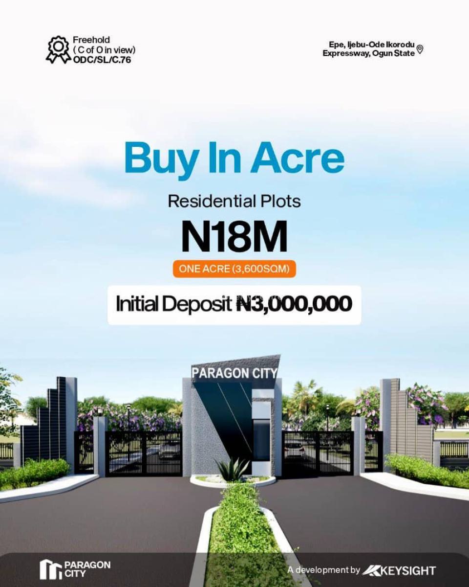 Land, Paragon City Estate Epe Ijebu Ode Ikorodu Express Way, Ijebu East, Ogun, Mixed-use Land for Sale