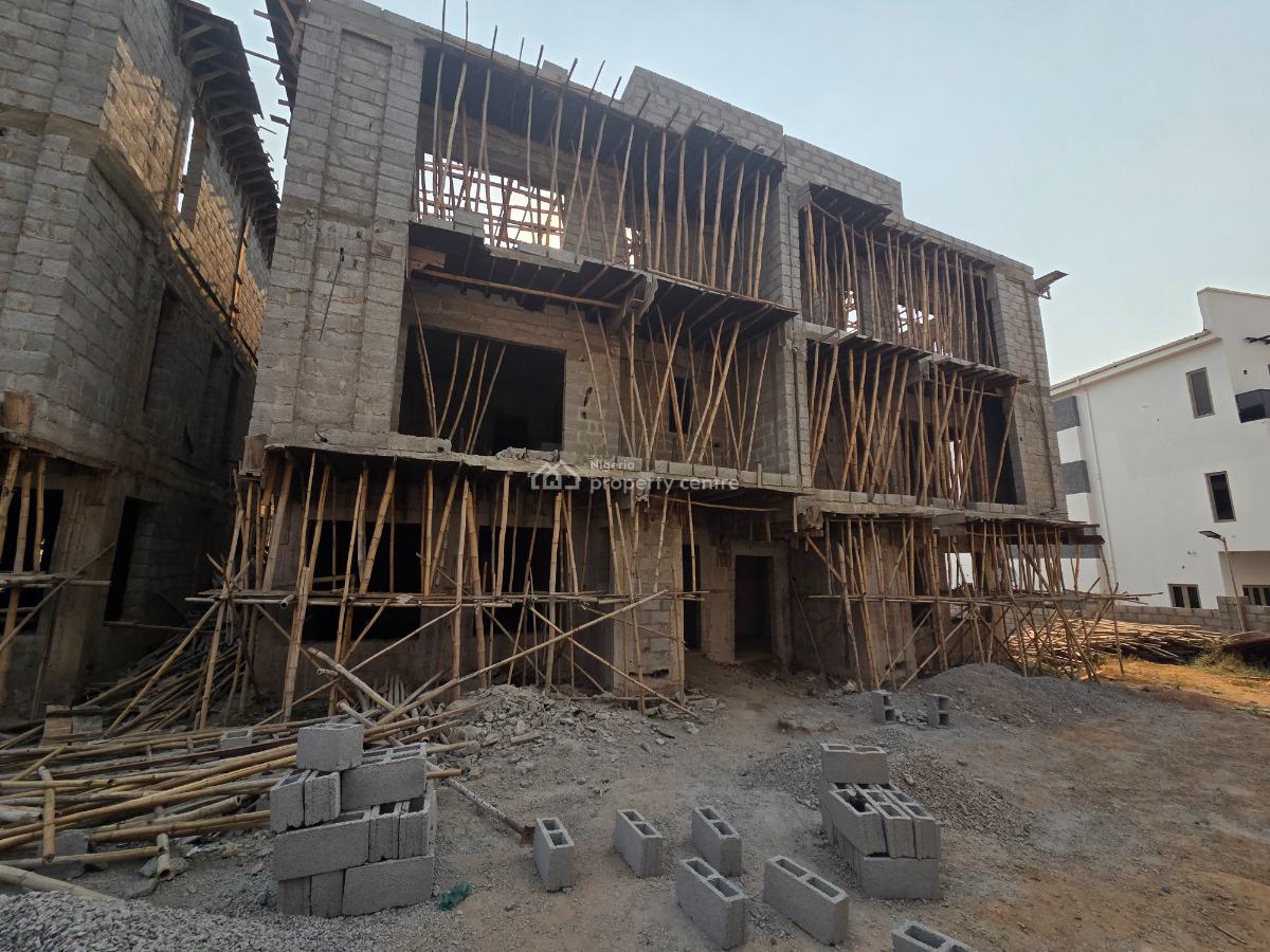 Newly Built 5 Bedrooms Semi Detached Duplex + Bq, Kado-galadima Road (ring Road 2), Jabi, Abuja, Semi-detached Duplex for Sale