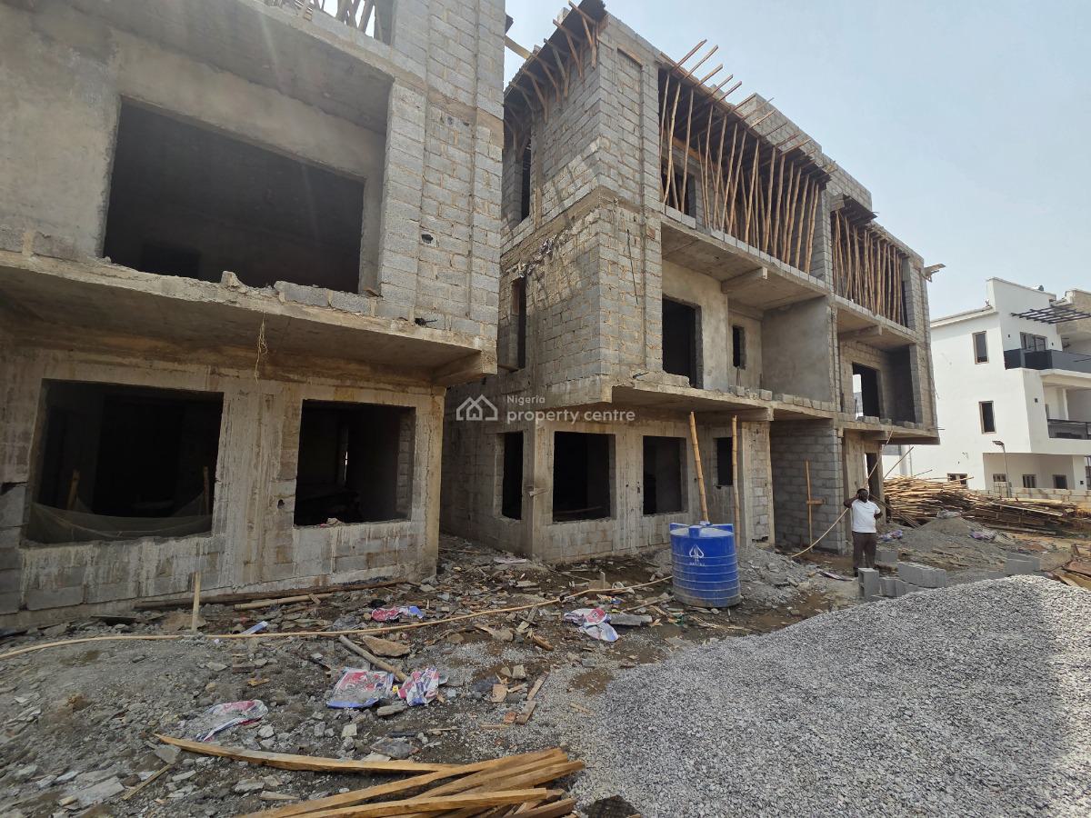 Newly Built 5 Bedrooms Semi Detached Duplex + Bq, Kado - Galadima Road (ring Road 2), Jabi, Abuja, Semi-detached Duplex for Sale