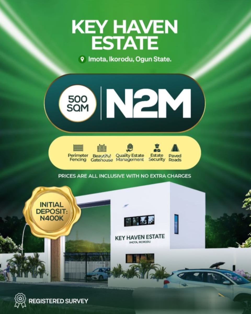 Affordable and Verified Dry Land, Key Haven Located 30min Drive to Caleb University Axis, Imota, Ikorodu, Lagos, Mixed-use Land for Sale