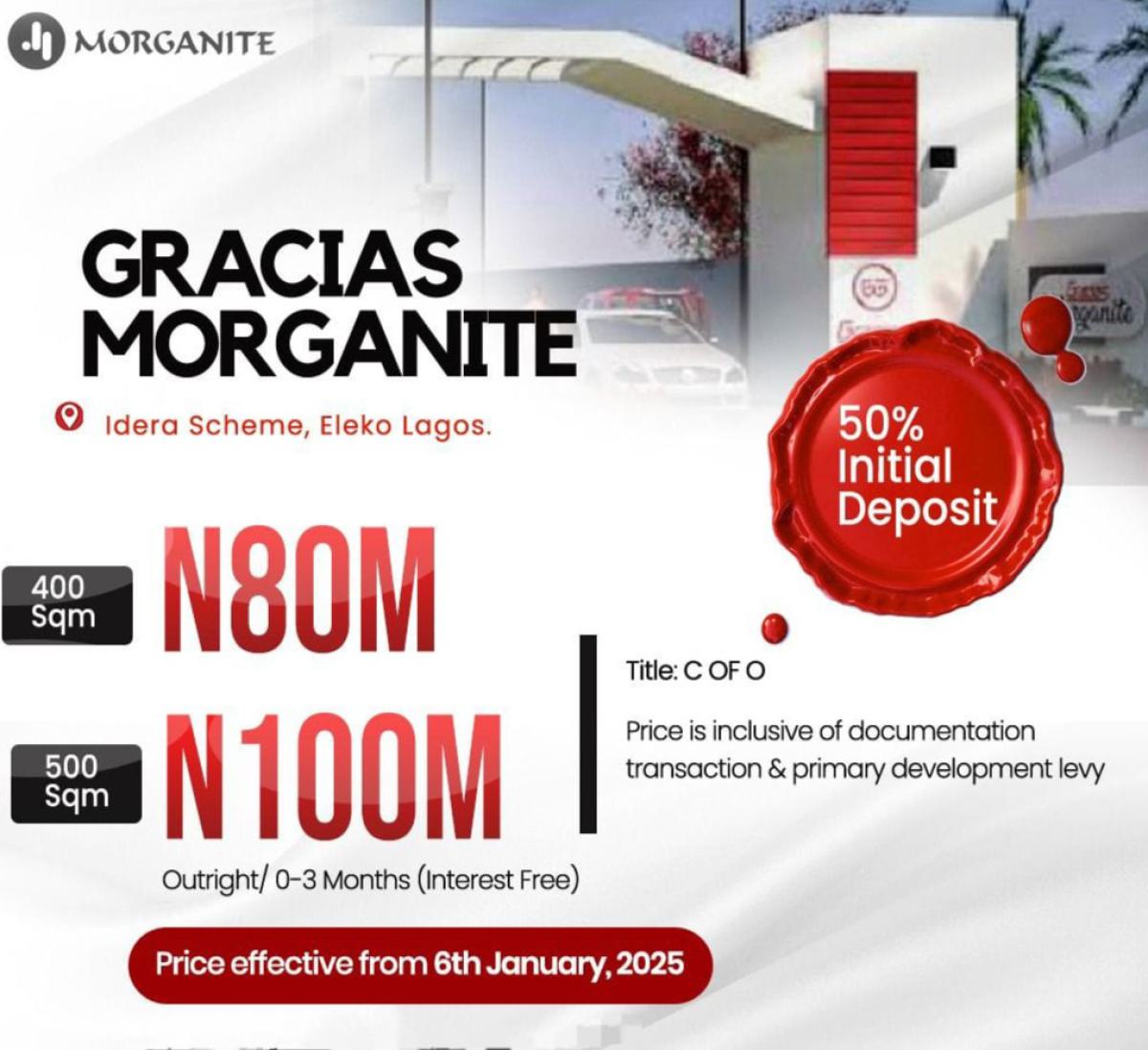 100% Dry Land with Instant Allocation, Gracias Morganite with C of O Nestled Idera Housing Scheme, Ibeju Lekki, Lagos, Mixed-use Land for Sale