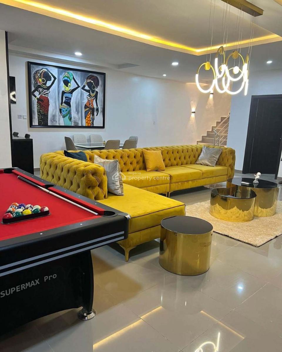 Luxury 4-bedroom with Ps5 and Snooker, Ikate, Lekki Phase 1, Lekki, Lagos, House Short Let