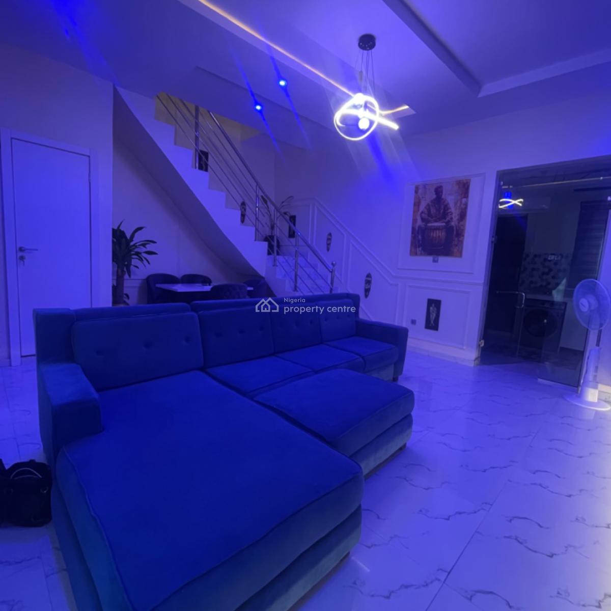 Perfectly Designed 2 Bedroom Terrace, Bera Estate Chevron, Lekki, Lagos, Terraced Duplex Short Let