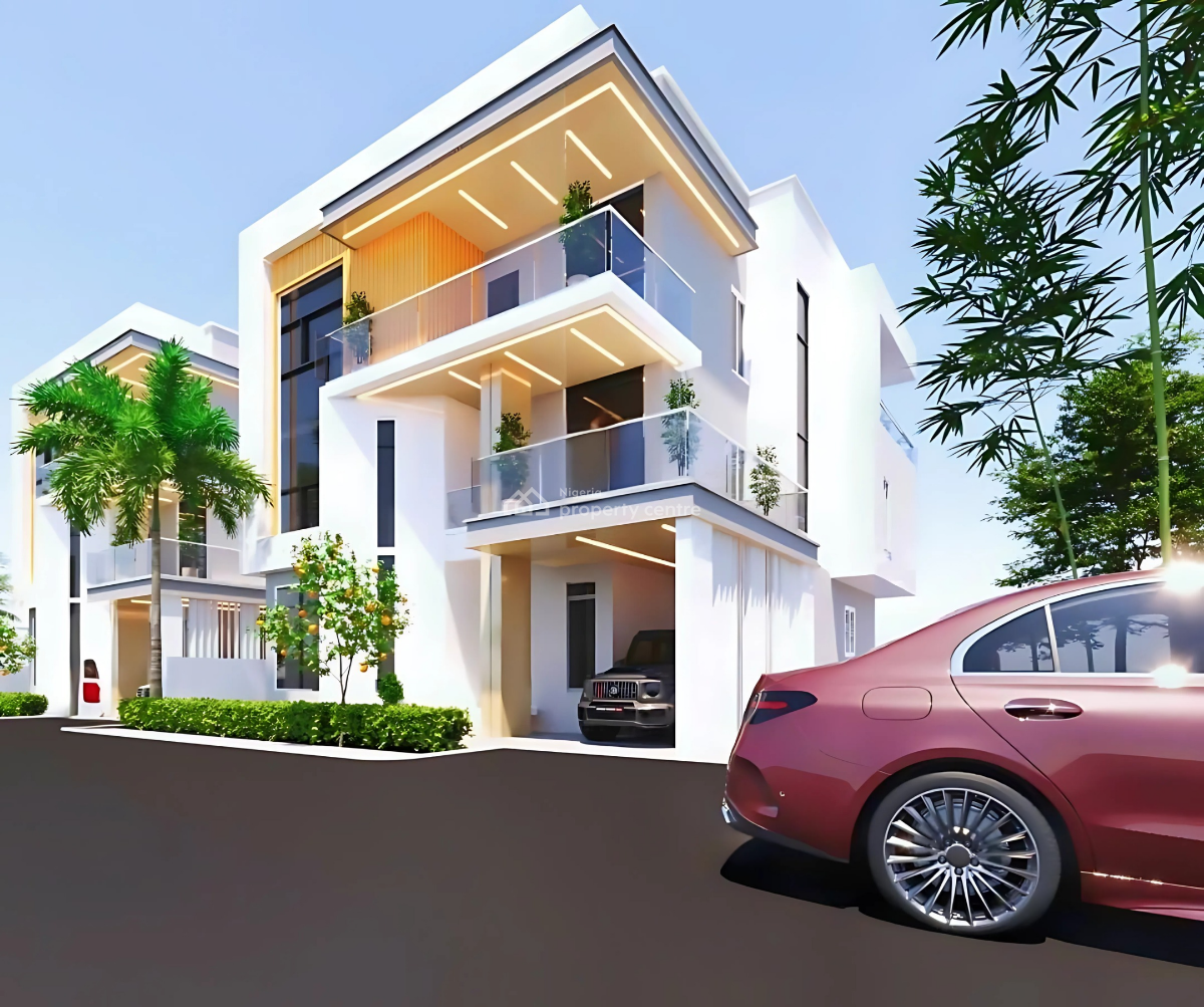 Offplan Automated 5 Bedroom Duplex with an Office, Gym & Bq, Peter Odili Road Close to Golf Estate, Trans Amadi, Port Harcourt, Rivers, Detached Duplex for Sale