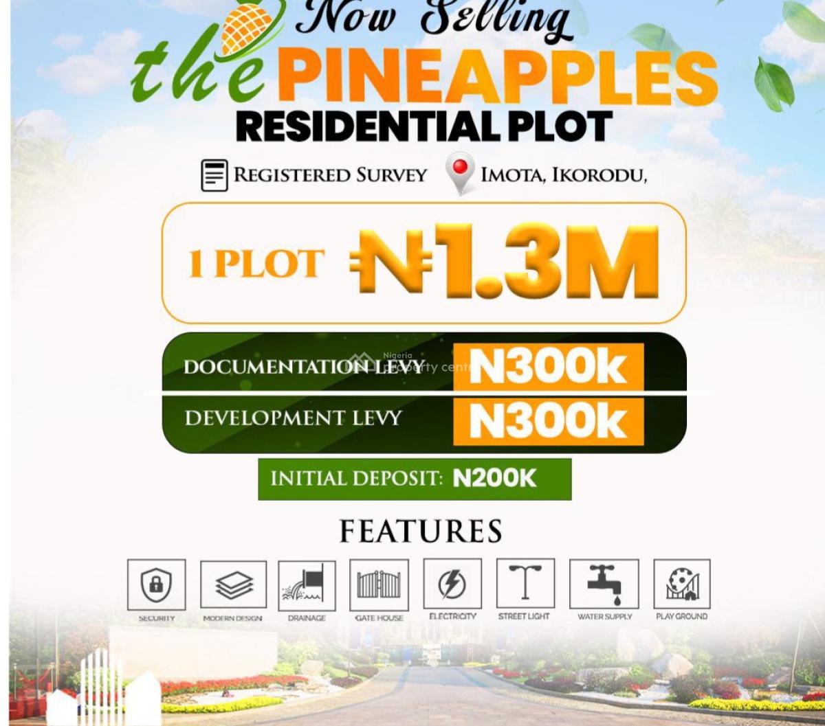 Buy 6  Plots and Get One Free, The Pineapple Located 1hour Drive to Caleb University &imota Rice Mill, Imota, Ikorodu, Lagos, Mixed-use Land for Sale