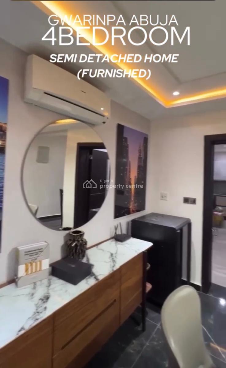Luxuriously Furnished 4 Bedroom, Gwarinpa, Abuja, Semi-detached Duplex for Sale