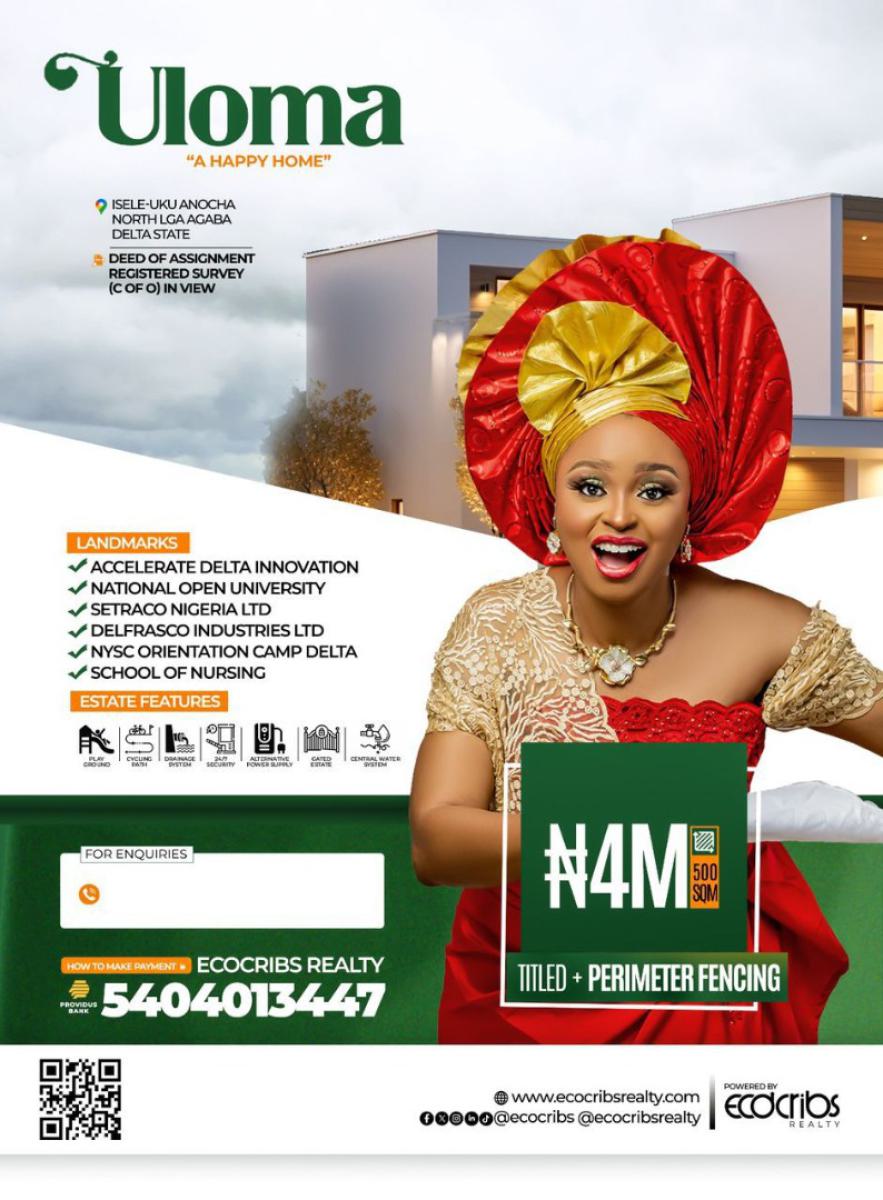 Land with Registered Survey and Deed of Assignment, Uloma Issele-uku, Aniocha North Lga, Asaba, Delta, Residential Land for Sale