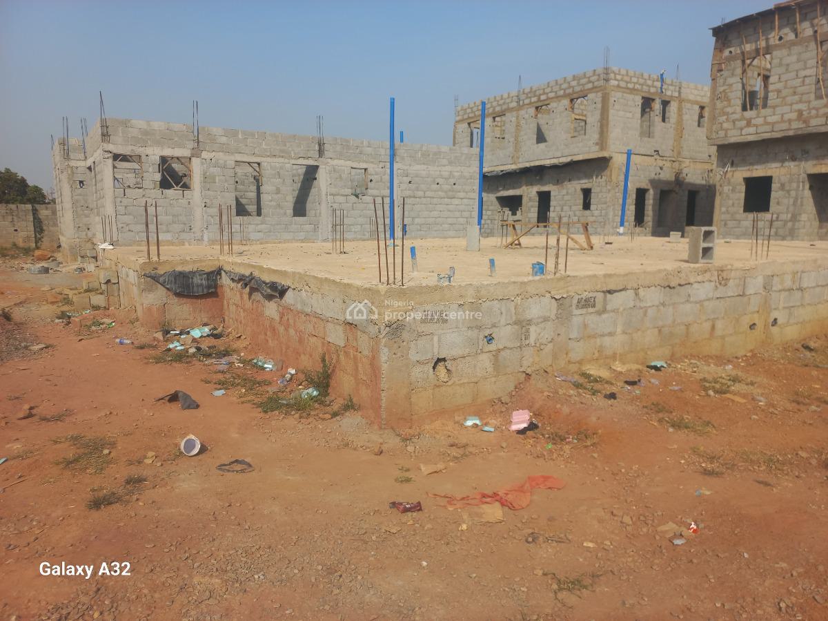 Cheap 4 Bedrooms Duplex  ( Carcass ) Lintel Level, Near Gaat International School, Gaduwa, Abuja, Detached Duplex for Sale