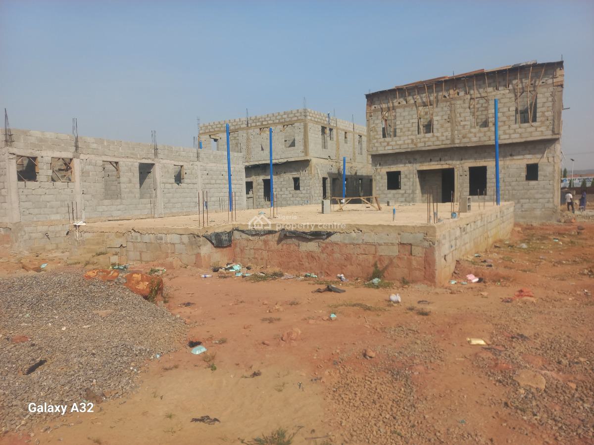 Cheap 4 Bedrooms Duplex  ( Carcass ) Lintel Level, Near Gaat International School, Gaduwa, Abuja, Detached Duplex for Sale