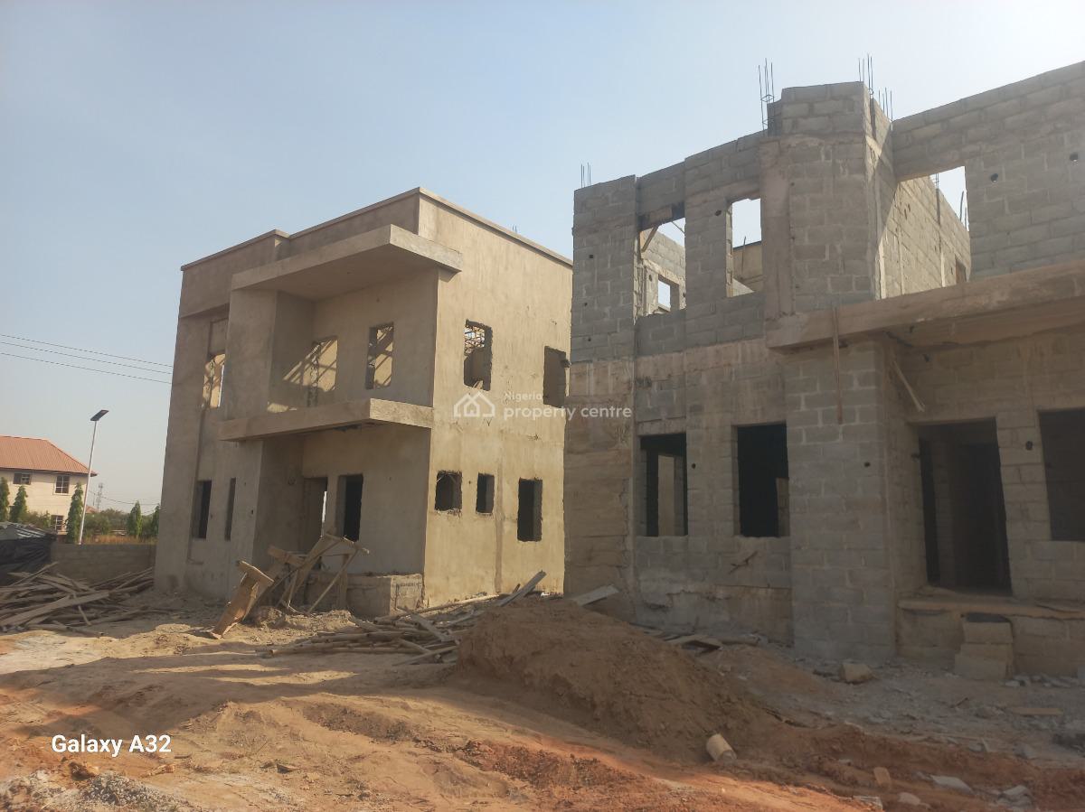 Cheap 4 Bedrooms Duplex  ( Carcass ) Lintel Level, Near Gaat International School, Gaduwa, Abuja, Detached Duplex for Sale
