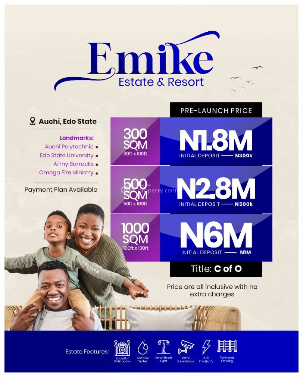 Cheapest C of O Estate Land, Igbira Camp, Auchi, Etsako West, Edo, Mixed-use Land for Sale