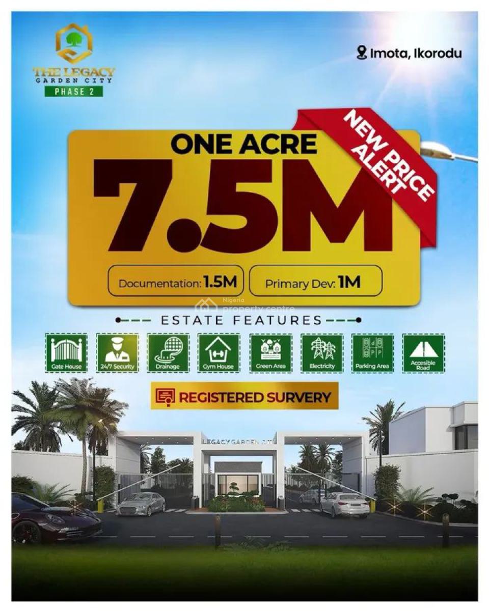 Cheap Acres of Land Available in a Fast Developing Area, Eleremo Road, Imota, Ikorodu, Lagos, Mixed-use Land for Sale