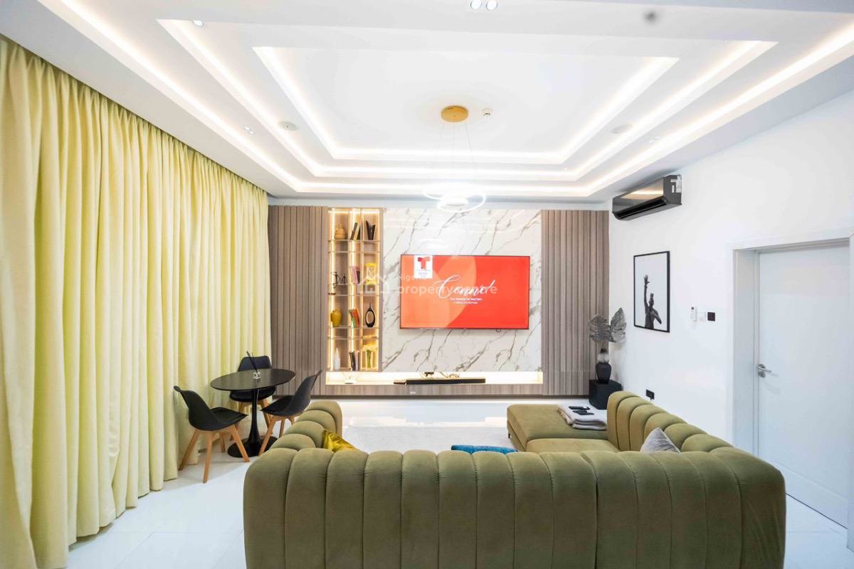 Serviced and Furnished 4 Bedroom Smart Home, After Pinnock Estate, Osapa, Lekki, Lagos, Terraced Duplex for Rent