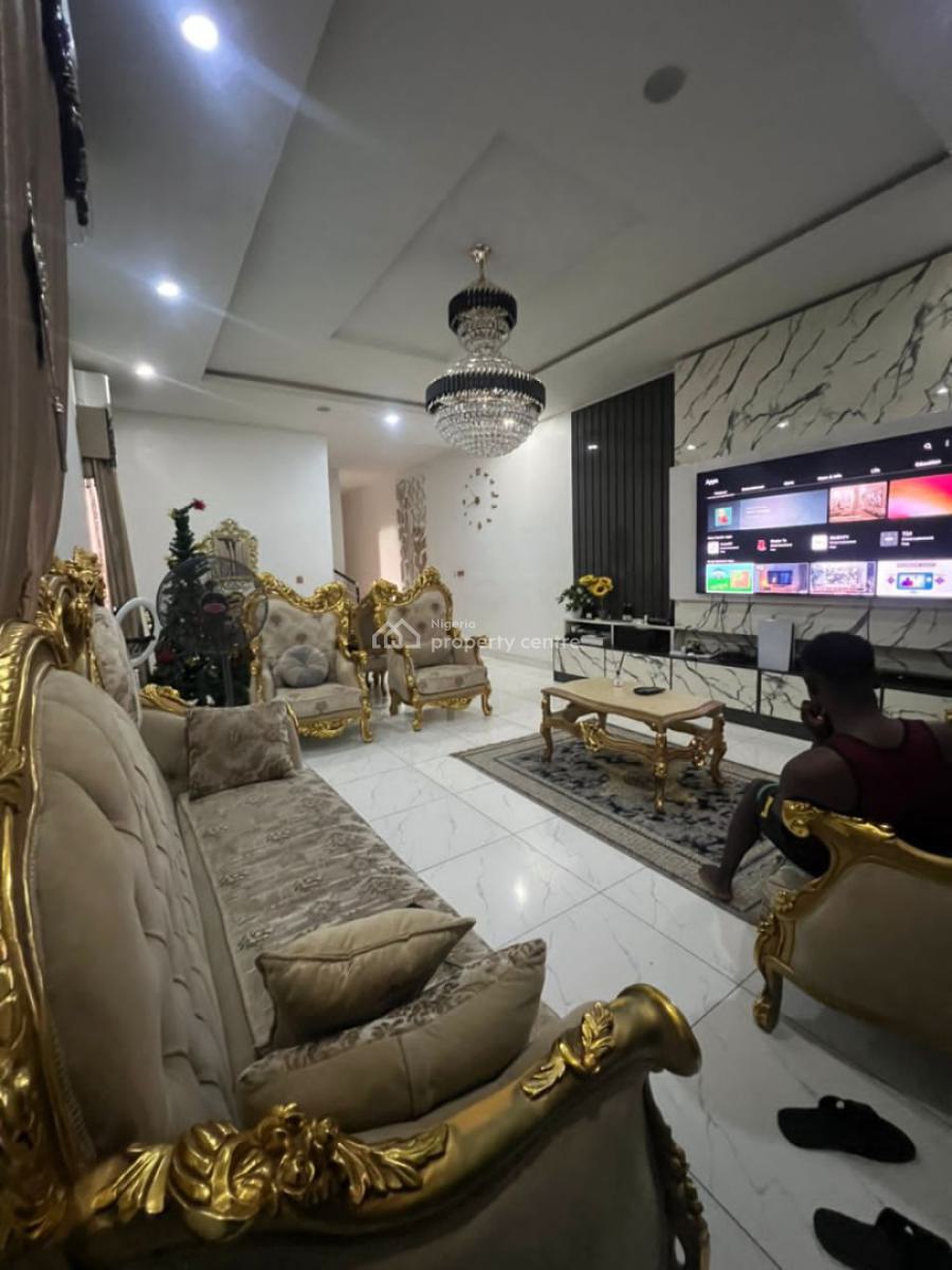 Furnished 4 Bedroom Semi Detached Duplex with Bq, Villa Estate, Ikota, Lekki, Lagos, Semi-detached Duplex for Rent