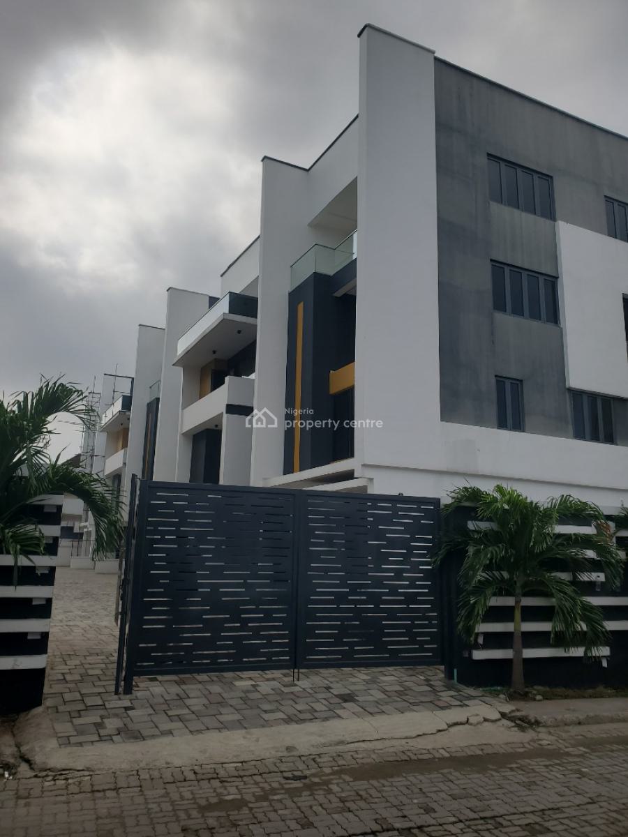 Elegant 4 Bedroom Terraced Duplex with Bq in a Highly Secured Estate, Chevron Drive, Lekki, Lagos, Terraced Duplex for Sale