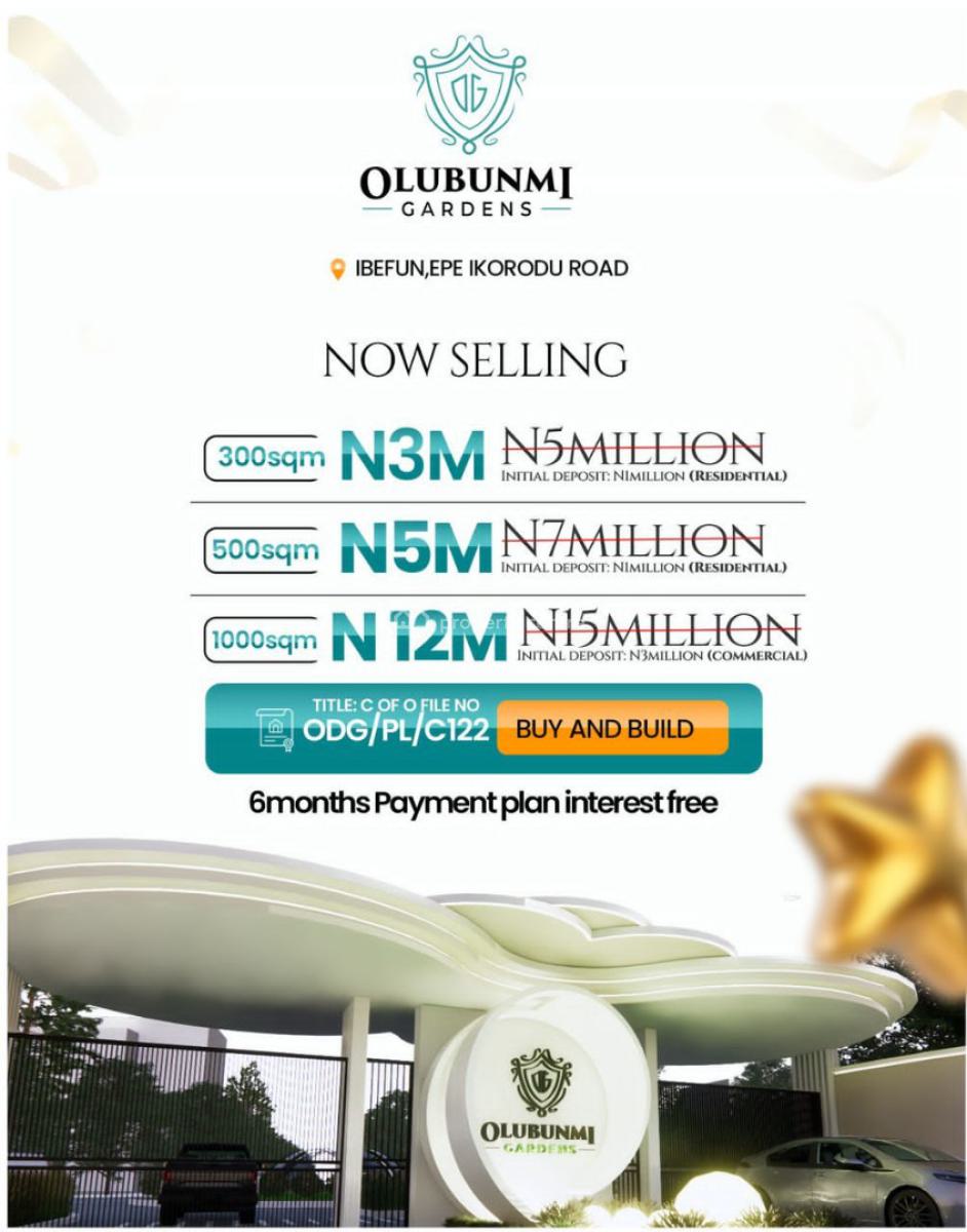 Invest in Most Sought After Location in Nigeria with Great Returns, Ibefun, Epe Ikorodu Road, Ijebu East, Ogun, Mixed-use Land for Sale