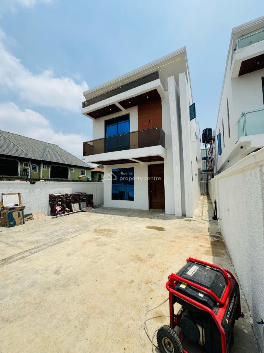 Spaciously Built 4 Bedroom Fully Detached Duplex with  Bq, Ogba, Ikeja, Lagos, Detached Duplex for Sale